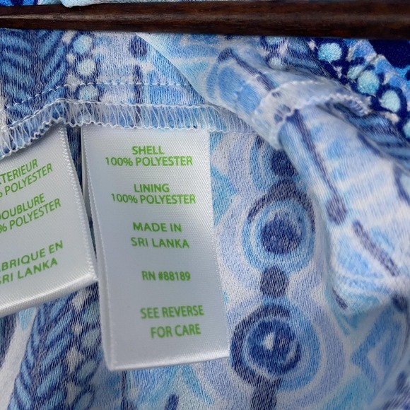 Lilly Pulitzer Dress Womens 6 Blue White Floral Donna Maxi Romper Sleeveless - Picture 9 of 16